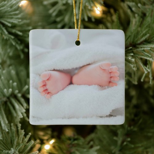 Cute Baby Toes and Feet Ceramic Ornament