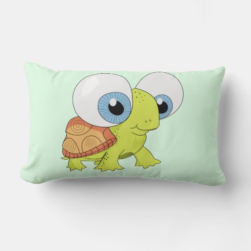 Cute Baby Tortoise Lumbar Pillow