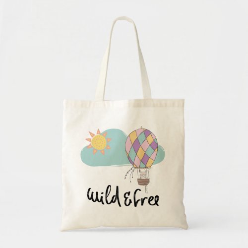 cute baby tote mouse in balloon Wild and free