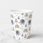 Cute Baby Toy Pattern Paper Cups