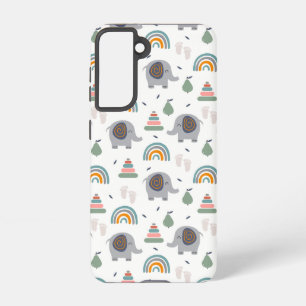 Cute Baby Toy Pattern Samsung Galaxy S21 Case