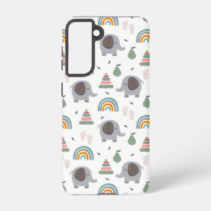 Cute Baby Toy Pattern Samsung Galaxy S21 Case