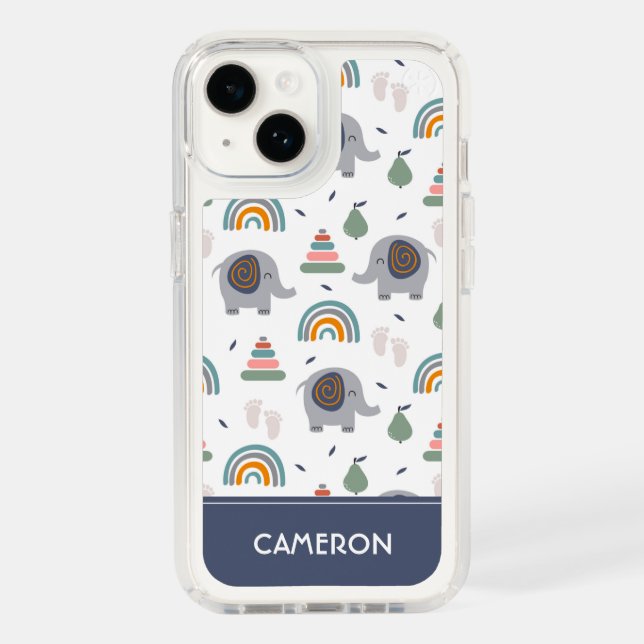 Cute Baby Toy Pattern Speck iPhone Case (Front)