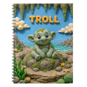 Cute Baby Troll, Mythical Notebook