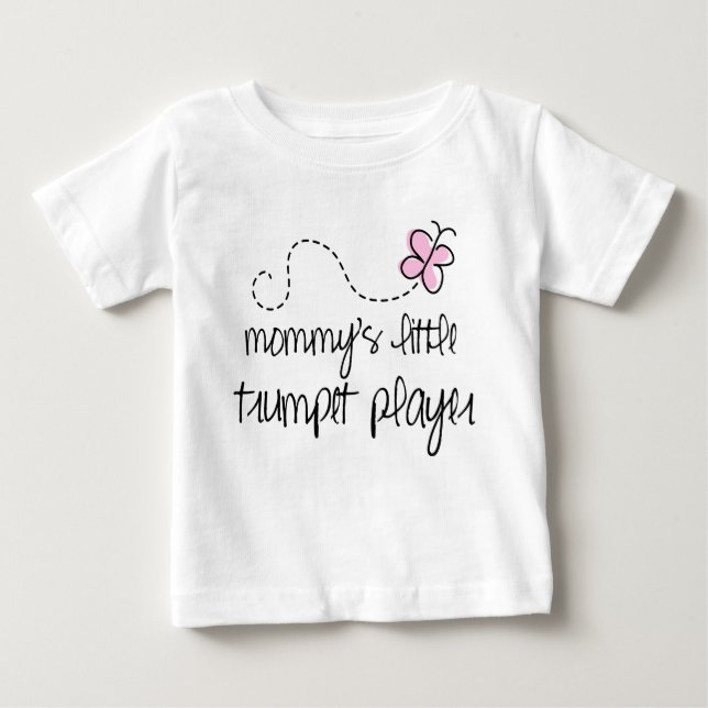 Cute Baby Trumpet Player T-shirt (Front)