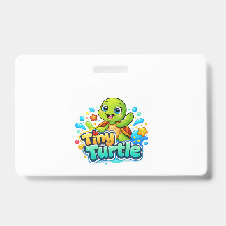 Cute Baby Turtle Badge