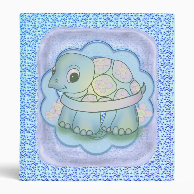 Cute Baby Turtle  binder (Front)