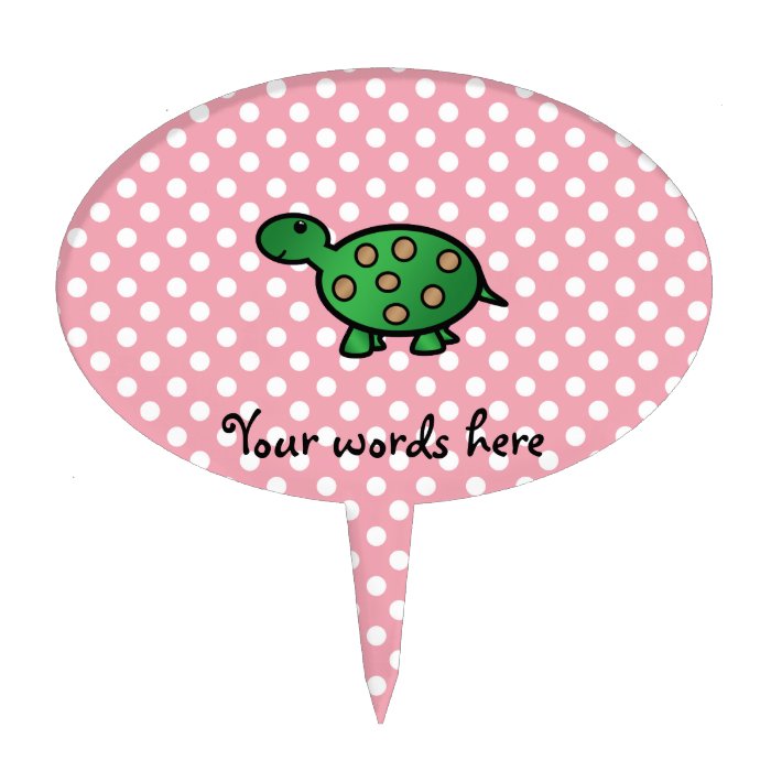 Cute baby turtle cake topper