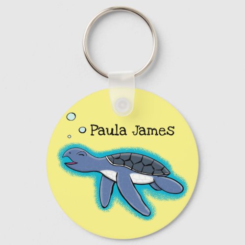 cute baby turtle cartoon keychain