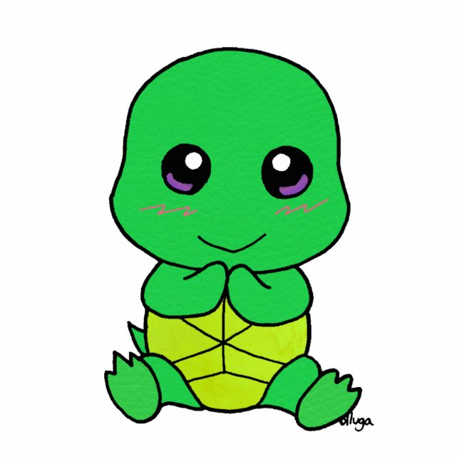 cute Baby turtle Statuette (Front)