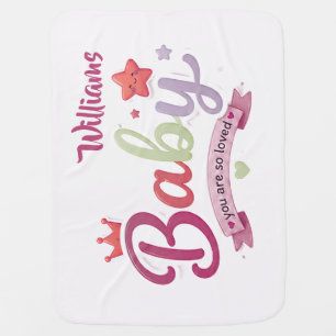 Cute Baby Typography – You are so loved Blanket