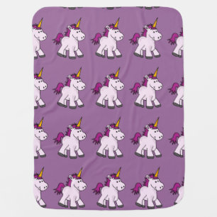 Cute Baby Unicorn Baby Blanket