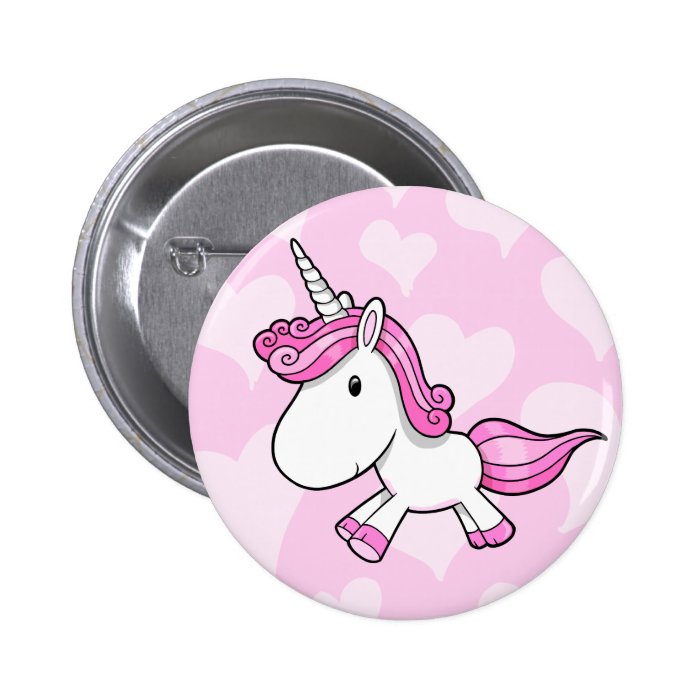 Cute Baby Unicorn  Button