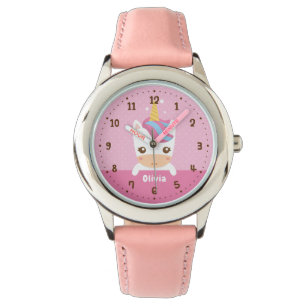 Cute Baby Unicorn Girls Kids Personalized Watch