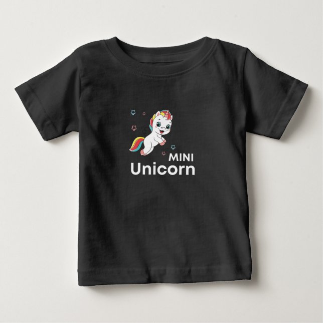 Cute baby unicorn Modern       Baby T-Shirt (Front)