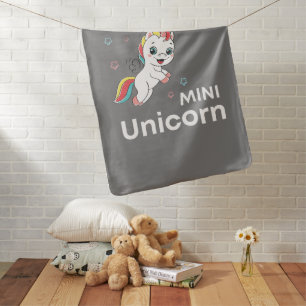 Cute baby unicorn Modern Blanket