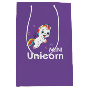 Cute baby unicorn Modern Medium Gift Bag