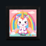 Cute Baby Unicorn Rainbow Gift Box<br><div class="desc">Introducing our adorable 'Cute Baby Unicorn Rainbow' – the perfect addition to enchant your child's world. This charming unicorn, adorned with a vibrant rainbow mane, brings a touch of magic and whimsy to playtime. Delight in the joy it brings to your little one's heart as they embark on imaginative adventures...</div>