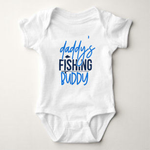 Cute baby unisex Daddy's Fishing buddy Baby Bodysuit