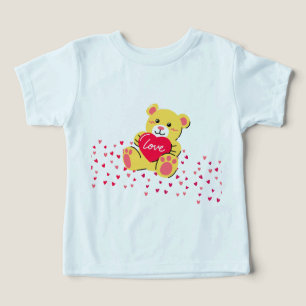 Cute Baby Valentine Heart Graphic Tee