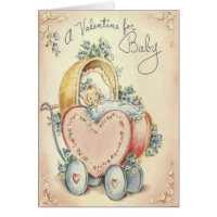 Cute Baby Vintage Valentine's Day Card