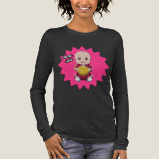Cute baby wearing football player outfit Tri-Blend shirt