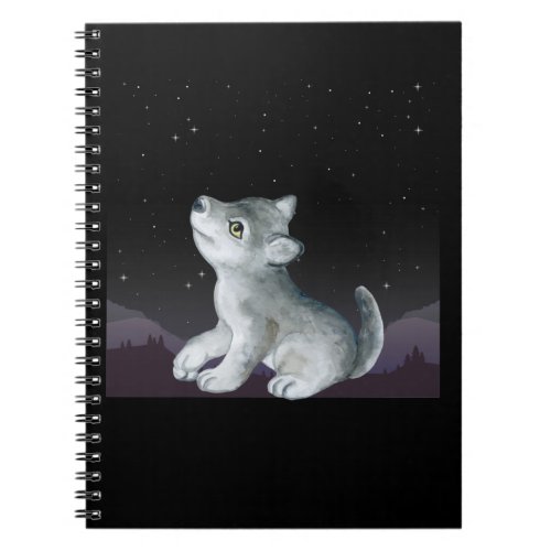 Cute Baby Wolf Notebook