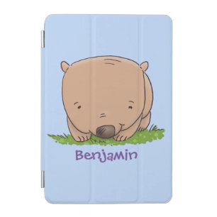 Cute baby wombat cartoon illustration iPad mini cover