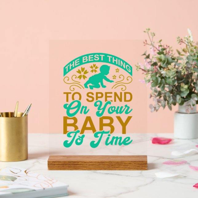 Cute baby word art inspiration nursery acrylic sign (Wedding)