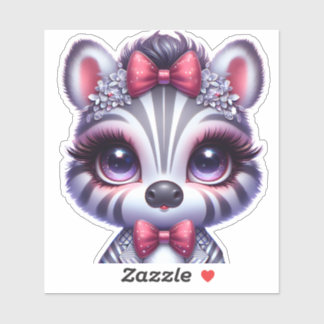 Cute Baby Zebra Sticker