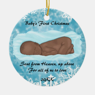 CUTE Baby's First Christmas Ceramic Ornament