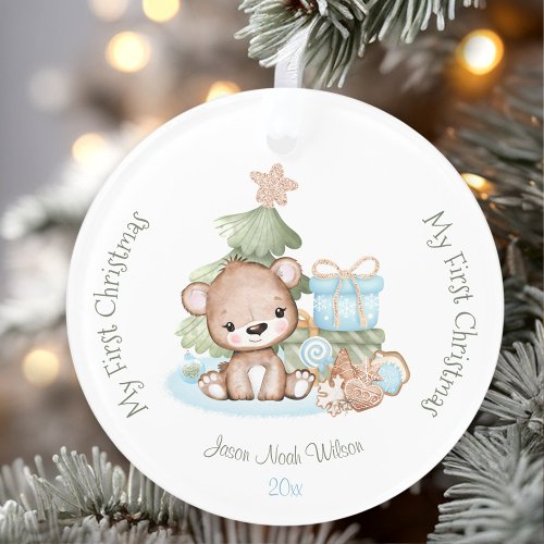 Cute Babys First Christmas Ornament Acrylic