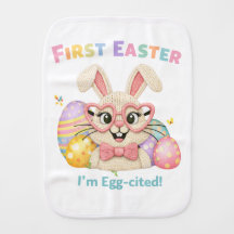 Cute Baby's First Easter Egg-cited Bunny