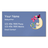 Child Care / Babysitter Magnetic Business Cards