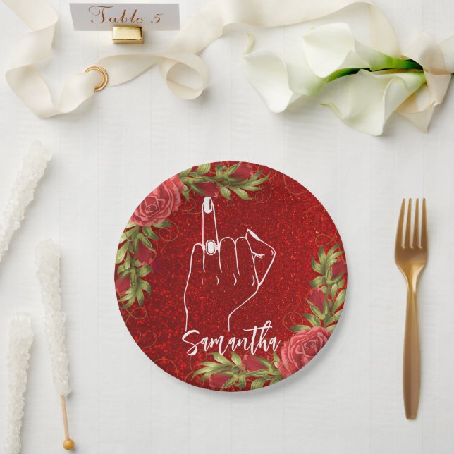 Cute Bachelorette Party | Bridal Party Paper Plates (Wedding)