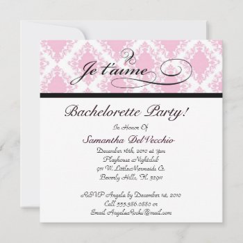 Cute Bachelorette Party Design Invitation by ForeverAndEverAfter at Zazzle