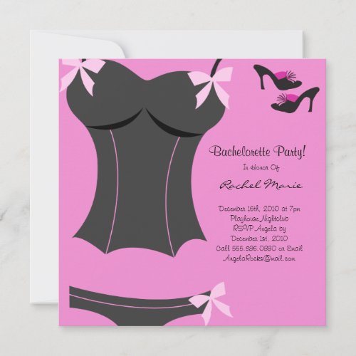 CUTE Bachelorette Party Designer Invites