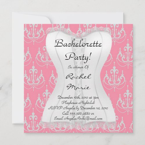 CUTE Bachelorette Party Designer Invites