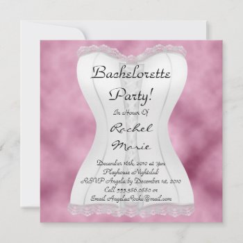 Cute Bachelorette Party Invitation by ForeverAndEverAfter at Zazzle