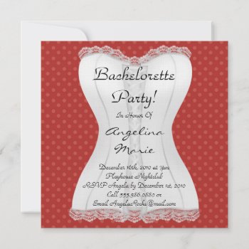 Cute Bachelorette Party Invitation by ForeverAndEverAfter at Zazzle