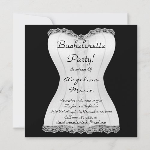 Cute Bachelorette Party Custom Invitations
