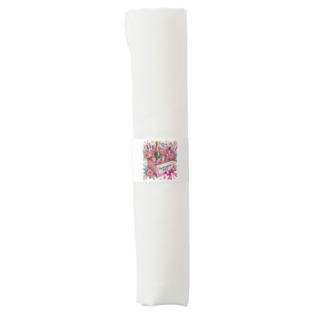 Cute Bachelorette party Napkin Bands (Front)