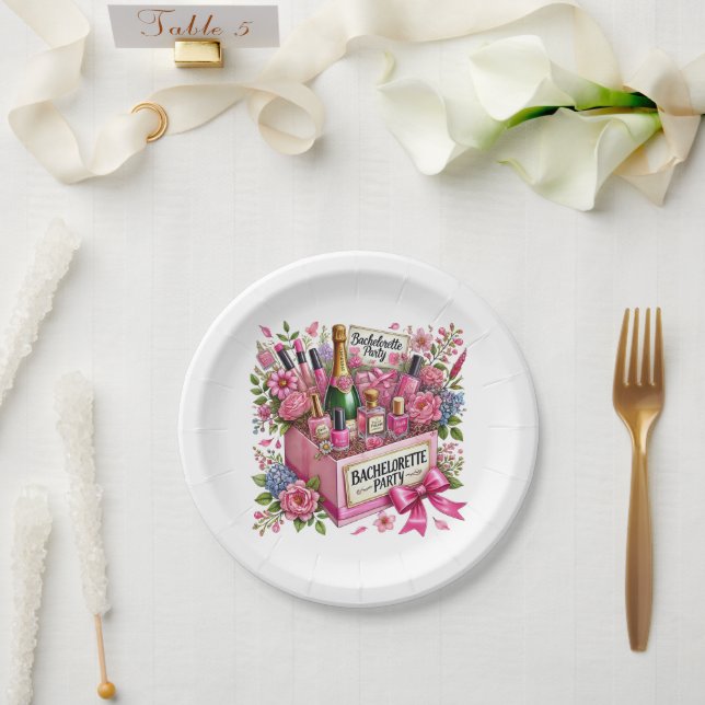 Cute Bachelorette party Paper Plates (Wedding)