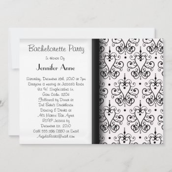 Cute Bachelorette Party Time Invitation by ForeverAndEverAfter at Zazzle