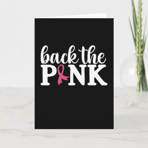 Cute Back The Pink Breast Cancer Awareness Month Card