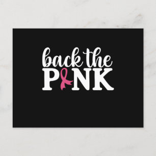 Cute Back The Pink Breast Cancer Awareness Month  Postcard