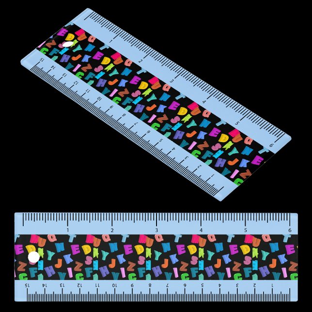 Cute Back to School ABC Seamless Pattern Ruler (Creator Uploaded)