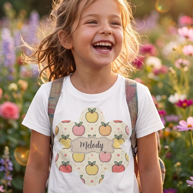 Cute Back to School Apples Pattern  T-Shirt (Creator Uploaded)