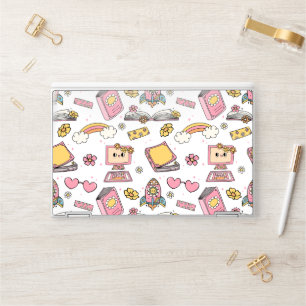 Cute Back to School Books Rainbow Laptop Skin