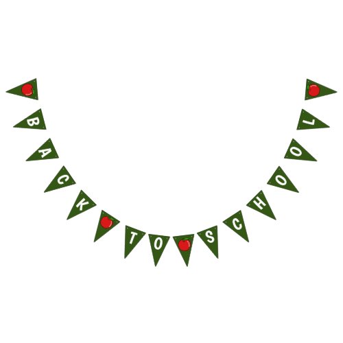 Cute Back to School Classroom Decor Bunting Flags